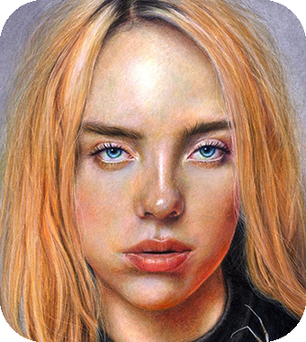 Realistic color portrait